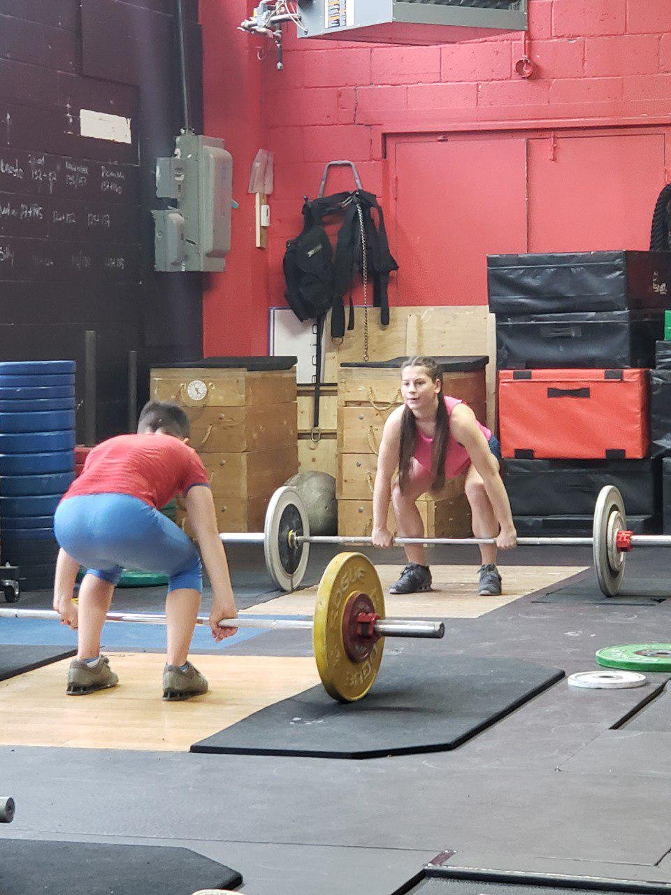 Brayan Ibanez and Maria Andras training