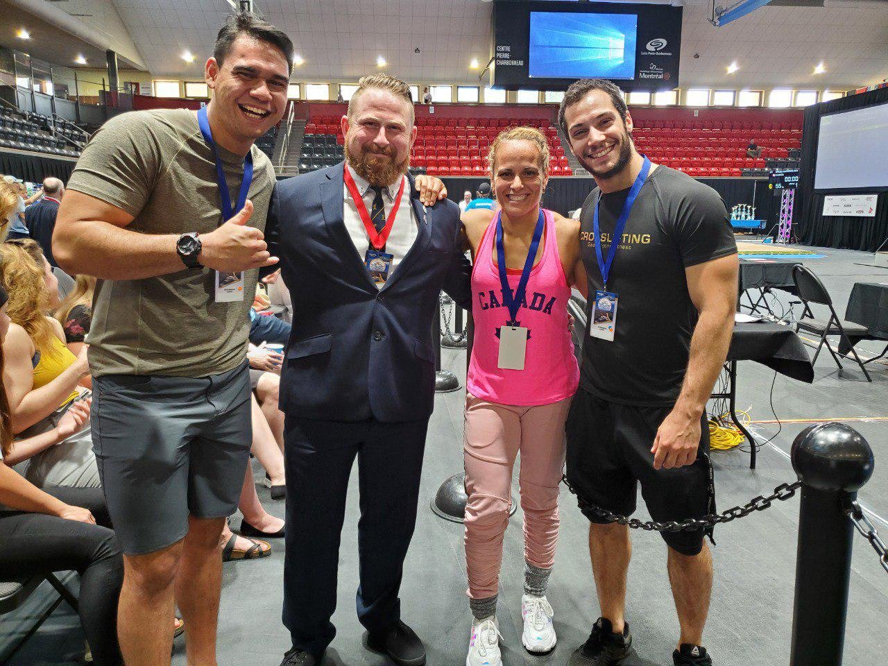 Abigail with ____ from GB and her 2 assistant-coaches