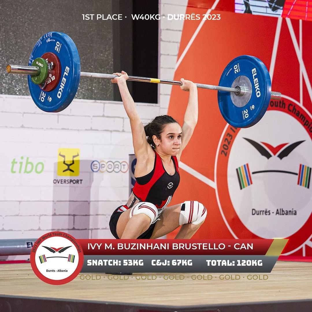 Featured image for “12-Year-Old Ivy-Marie Buzinhani Brustello Makes History with Historic Win at IWF Youth World Championships”
