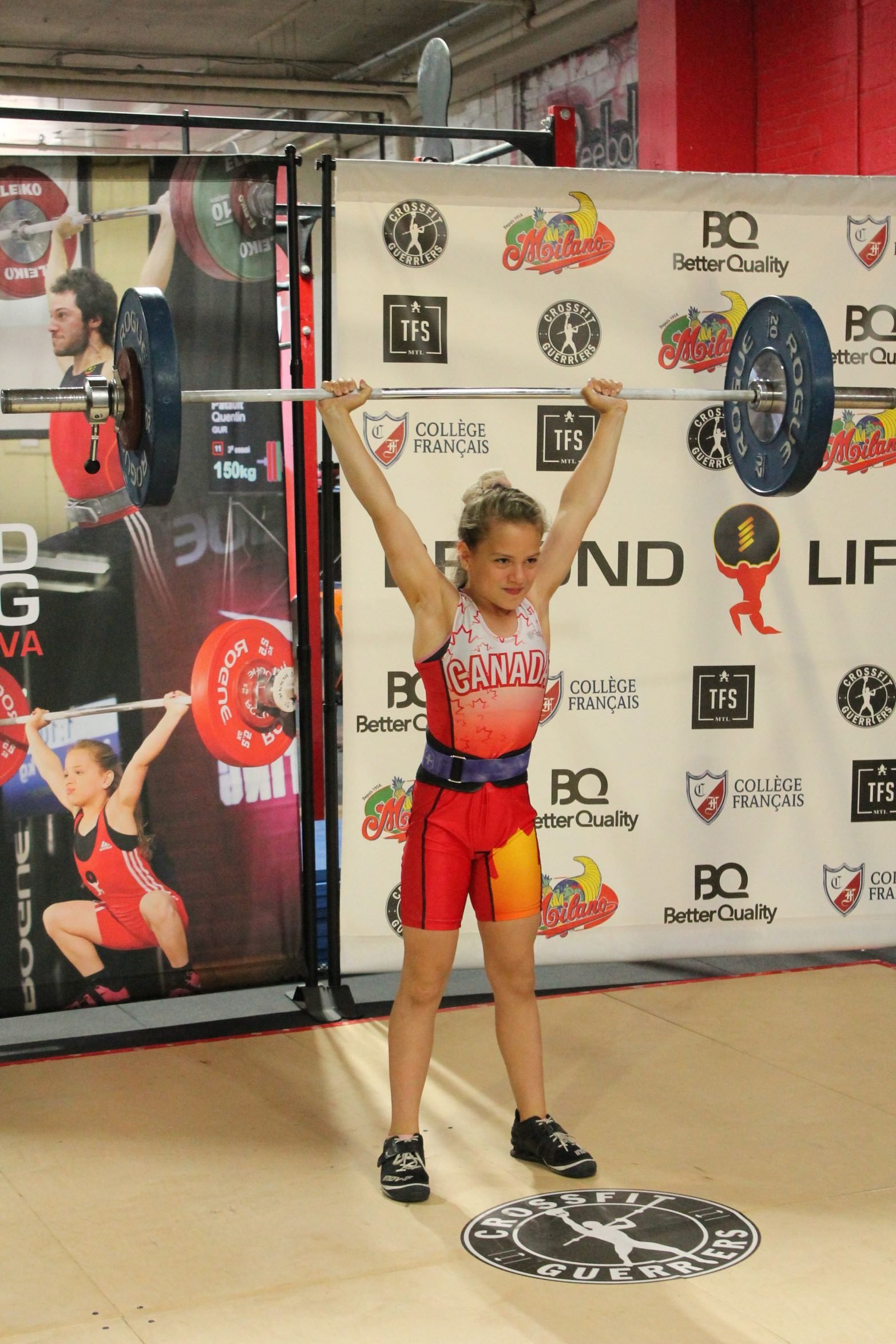 Emily clean and jerk